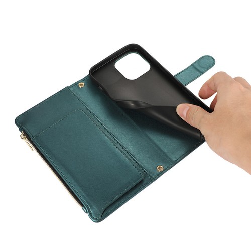 Leather Zipper Women Card Flip Wallet Phone Case Cover For iPhone 16 Pro Max 15 - Picture 52 of 77