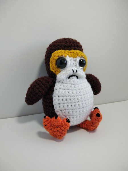 Porg Star Wars Amigurumi Peluche