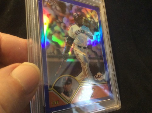 '03 TOPPS CHROME BARRY BONDS REF #245 WITH 4, SHARP CORNERS. A '9' REALLY, PSA! - Picture 12 of 20