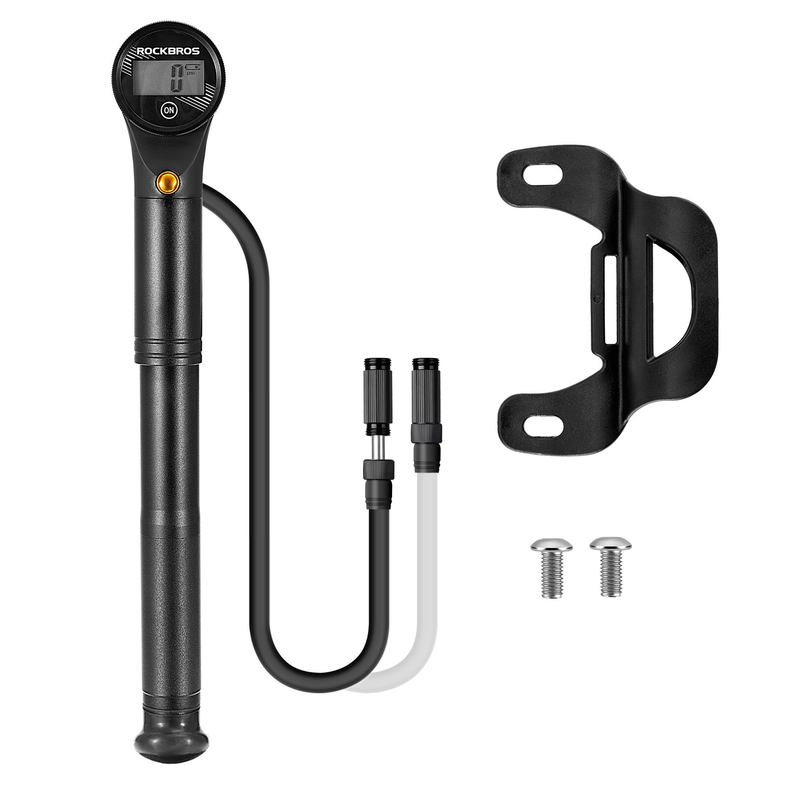 Мини-насос ROCKBROS Fahrradpumpe Luftpumpe 320 фунтов на квадратный дюйм Presta-Schrader Druckanzeige 8390₽