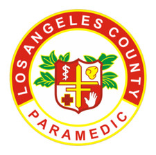 4" los angeles paramedic emt decal sticker usa made