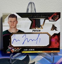 2021-22 Upper Deck SPX Hockey JAN JENIK #JJ ROOKIE PATCH AUTO SP 34/35