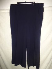 Worthington Dress Pants High Rise Women 22W Polyester Rayon Spandex Black CG 