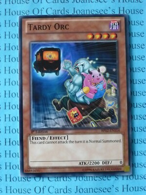 Verspäteter Ork BP02-DE114 Yu-Gi-Oh Karte 1. Auflage Neu