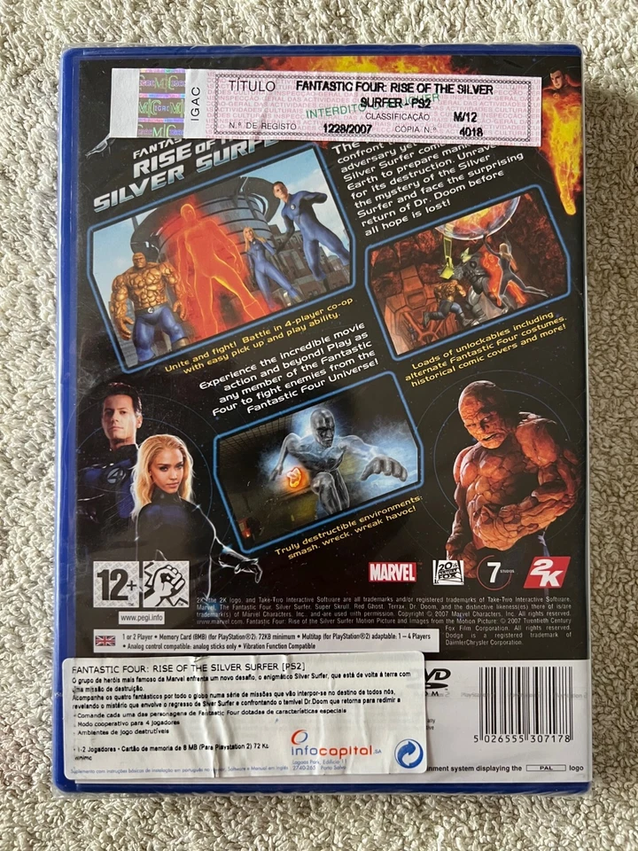 Fantastic Four Rise of The Silver Surfer PlayStation PS2 PAL New Sealed English - Image 2 of 2