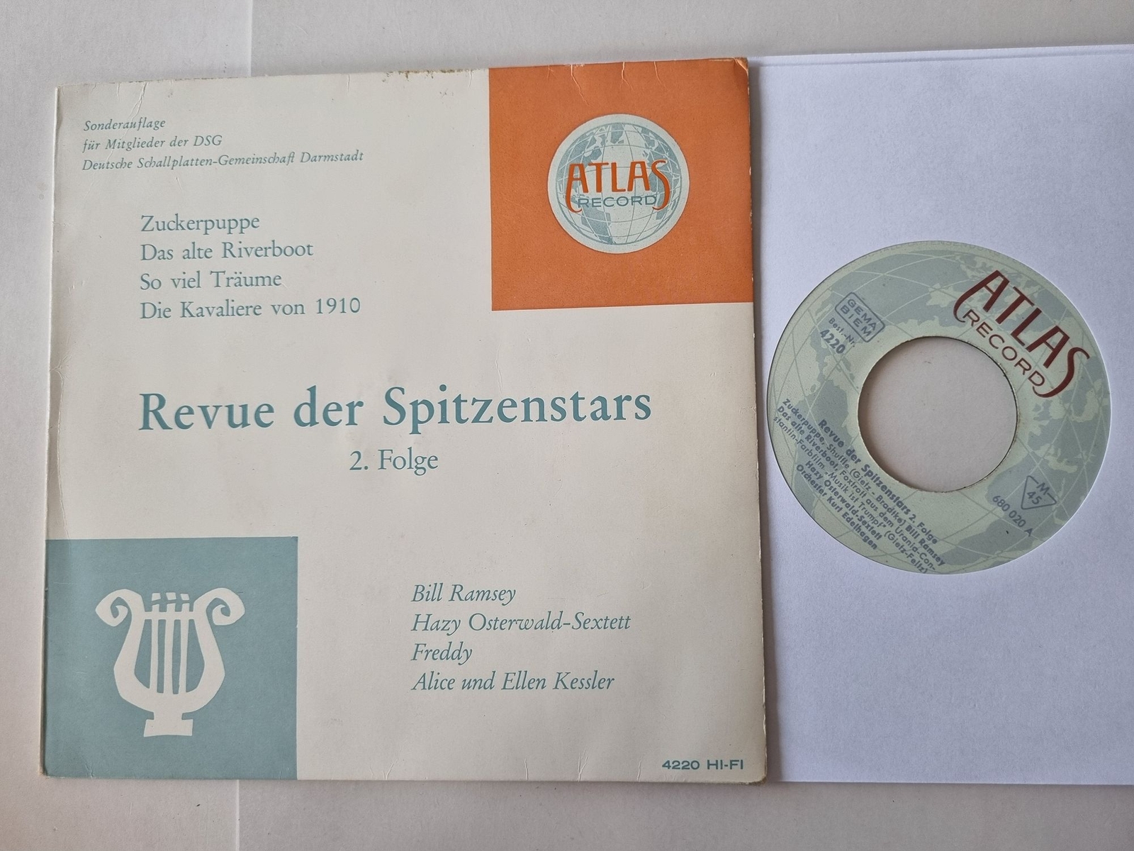 Bill Ramsey/ Hazy Osterwald/ Freddy/ Alice und Ellen Kessler - 7'' Vinyl EP