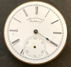 Antique Waltham Model 1890 Grade J Pocket Watch Movement Parts/Repair 6s 7j USA
