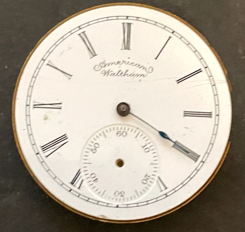 Antique Waltham Model 1890 Grade J Pocket Watch Movement Parts/Repair 6s 7j USA