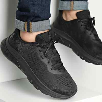 Under Armour UA HOVR Turbulence trainers in all black shoes