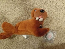 NEW 1998 COCA-COLA COKE BEANIE BABY BABIES WALRUS WITH COCA-COLA BOTTLE