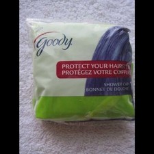 Goody Shower Cap Cover Head Protect Hair Style Plastic Bonnet 2009 Blue Green