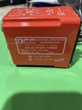 NCC SOLID STATE TIMER MODEL CKK-30-461 RANGE 0.3 - 30 sec. DPDT, 120VAC