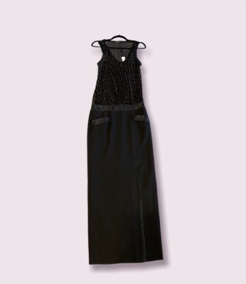 Black Halo Long Dress 60 inch Sleeveless Size 10 Color Black / Dove | eBay Black Halo Long Dress 60 inch Sleeveless Size 10 Color Black / Dove | eBay