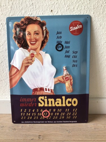 Sinalco Schild Blechschild Kalender 40x30 cm  eBay