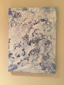 Outlet Store Soothing Abstract Canvas Painting Signed Approximately 16 X 12 Us Discount Online Shop Asbm Com Br