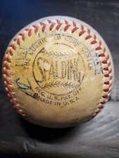 1955 SATCHEL PAIGE & PHILADELPHIA PHILLIES TEAM SIGNED AUTOGRAPHED BASEBALL