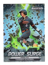 2022 Panini Prizm Draft Picks Tanner Schobel Power Surge Silver Prizm #PS-TS M
