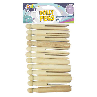 Docrafts Craft Planet 12 Naturholz Dolly Heringe CPT6681113