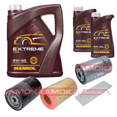 KAMOKA Inspektionspaket MANNOL Extreme 5W-40 7L für Fiat Ducato Bus 2.3 JTD 2.8