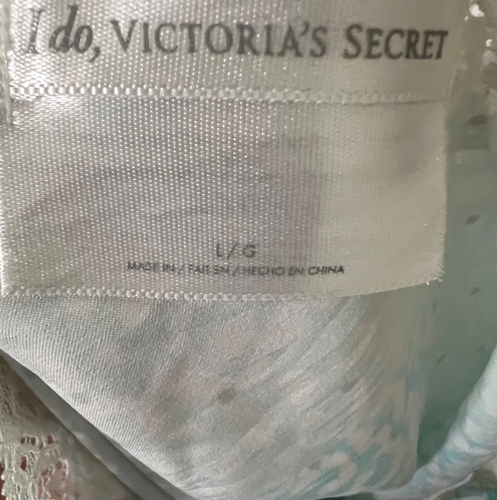 UNDERCOVER Vintage Y2K Victoria's Secret abito slip lingerie. Collezione "I Do". Grande