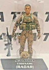 Elite Force Navy Seals Fire Team: Seal Sniper RADAR 4" Figure Loose 1:18 BBI