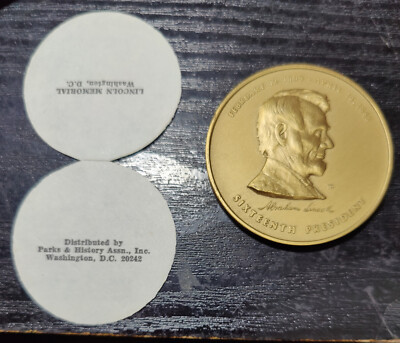 GROSSE (2'' / 50mm) ABRAHAM LINCOLN SECHZEHNTER PRÄSIDENT GEDENKMÜNZE
