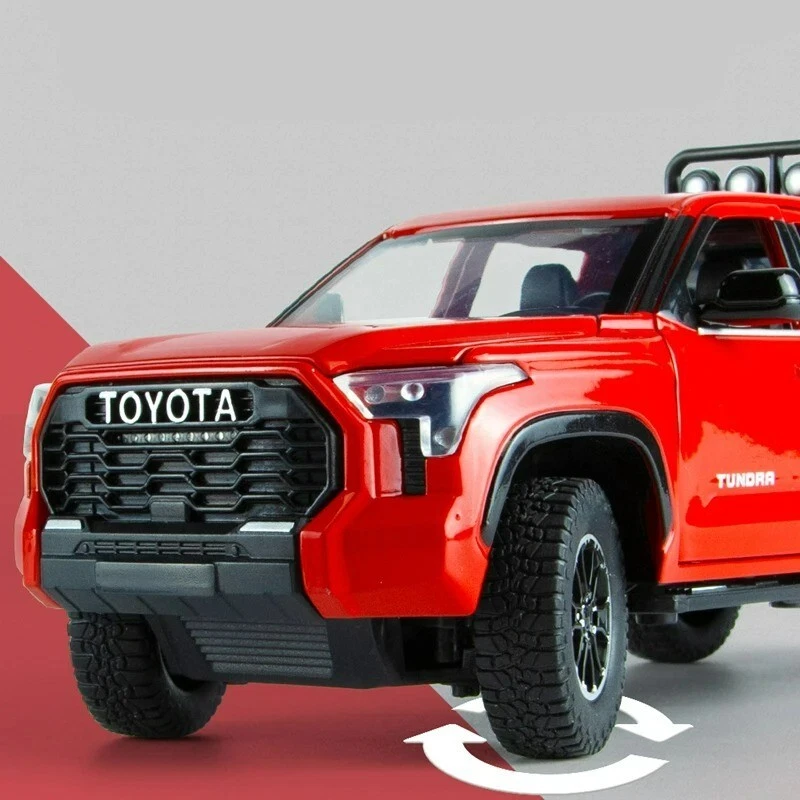 1:22 Toyota TUNDRA Alloy Diecast SUV Model Sports Car Sound Light Kids Gift Toys - Image 3 of 4