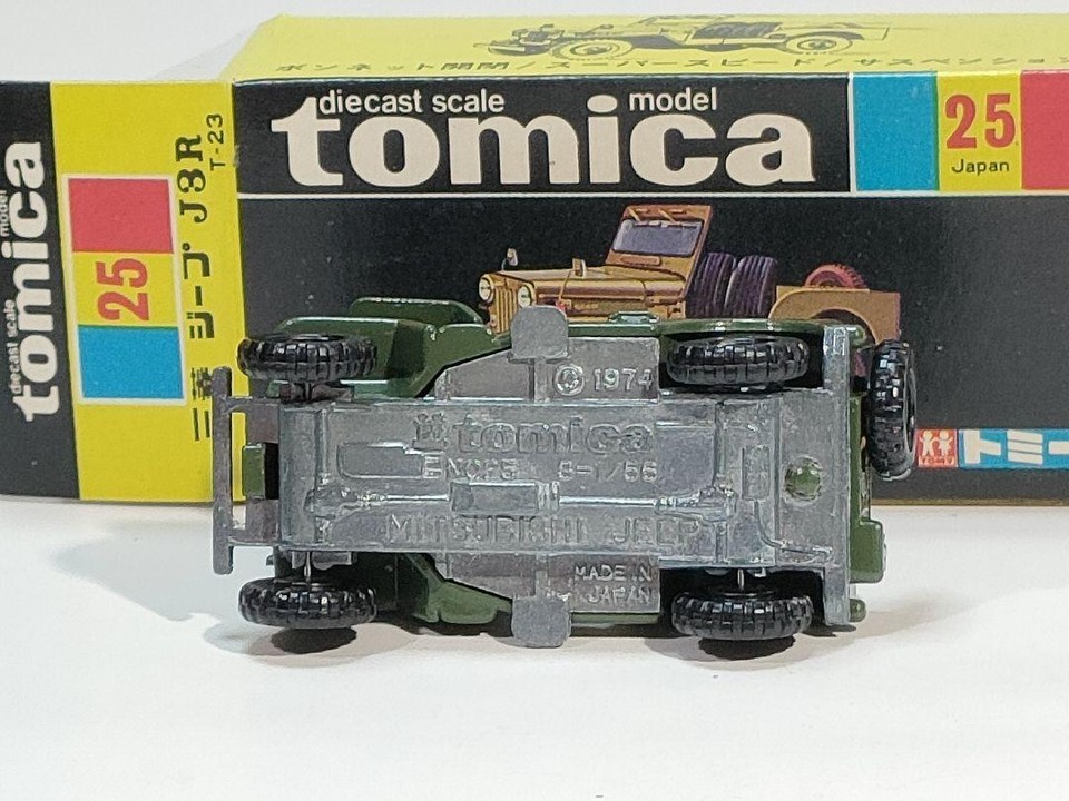 Black Box Tomica 25 Mitsubishi JEEP J3R, good condition, made in Japan