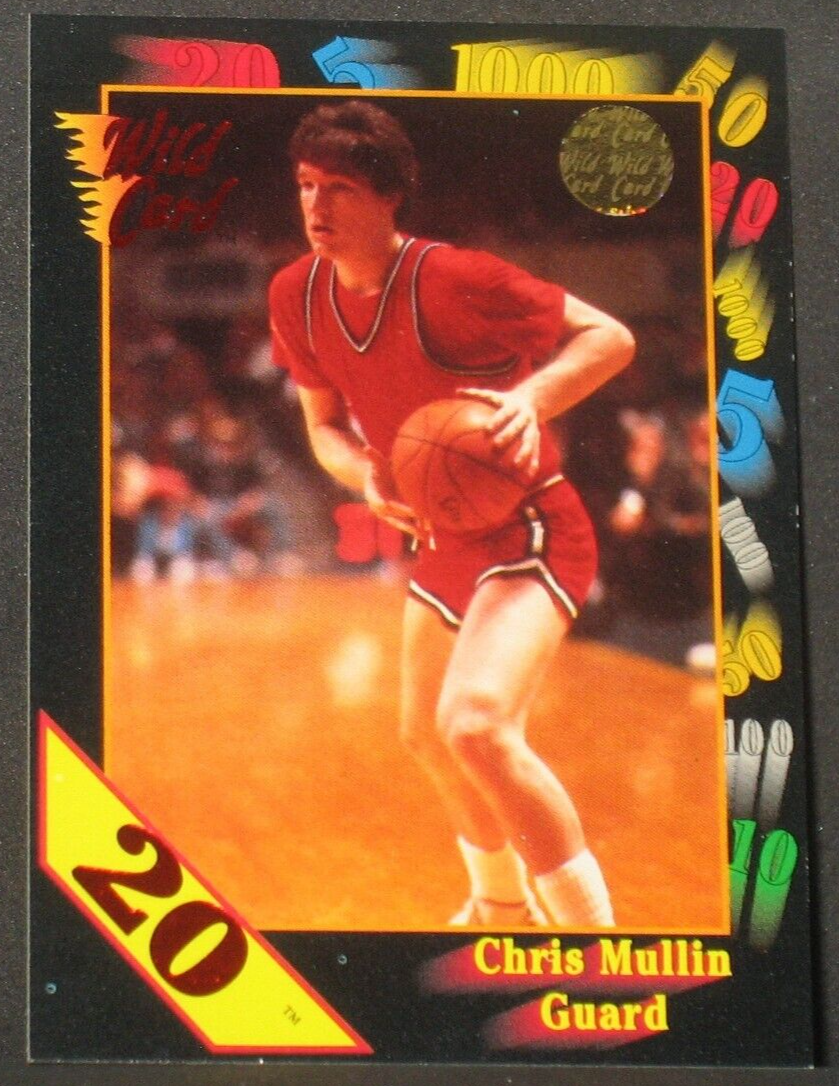 Chris Mullin 1991-92 Wild Card 20 Stripe Parallel #13 St John's Red Storm
