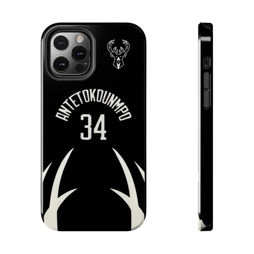 Giannis Antetokounmpo Milwaukee Bucks - Basketball iPhone und Samsung Hülle schwarz - Bild 32 von 43