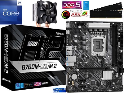 PC Aufrüstkit Bundle Intel Core i9-12900K bis 64GB DDR5 mit ASRock B760M-H2/M.2