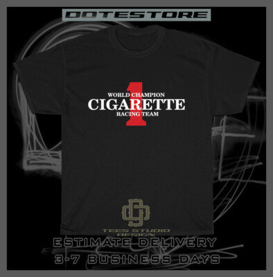 Cigarette #1 Racing Team World Champion Logo Men's T-Shirt American Dotees  Tee S