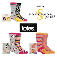 Girls Novelty Slipper Socks Totes Originals with Anti Slip Grips Gift Box 2 Pack