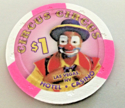 Casino Chip Circus Circus Casino Las Vegas $1 Chip 2010 Poker, Blackjack  Jeton
