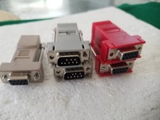 LOT OF 5 Serial Adapter Ethernet to Console RJ45-F/DB9-F DB-9 F to RJ-45 F