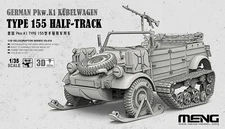 MENG VS-018 1/35 GERMAN Pkw.K1 KUBELWAGEN TYPE 155 HALF-TRACK Model Kit