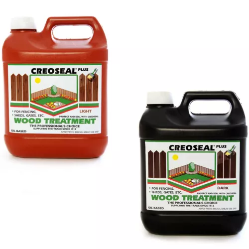 Creoseal Oil Based Fence Timber Paint Creocote Creosote Subsitute 4L - Bild 4 von 6