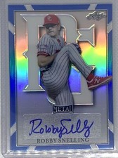 2021 LEAF PERFECT GAME METAL BLUE REFRACTOR ROBBY SNELLING AUTO #14/30