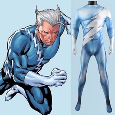 QuickSilver Jumpsuit Superhero Bodysuit Cosplay Stage Costume Halloween Zentai