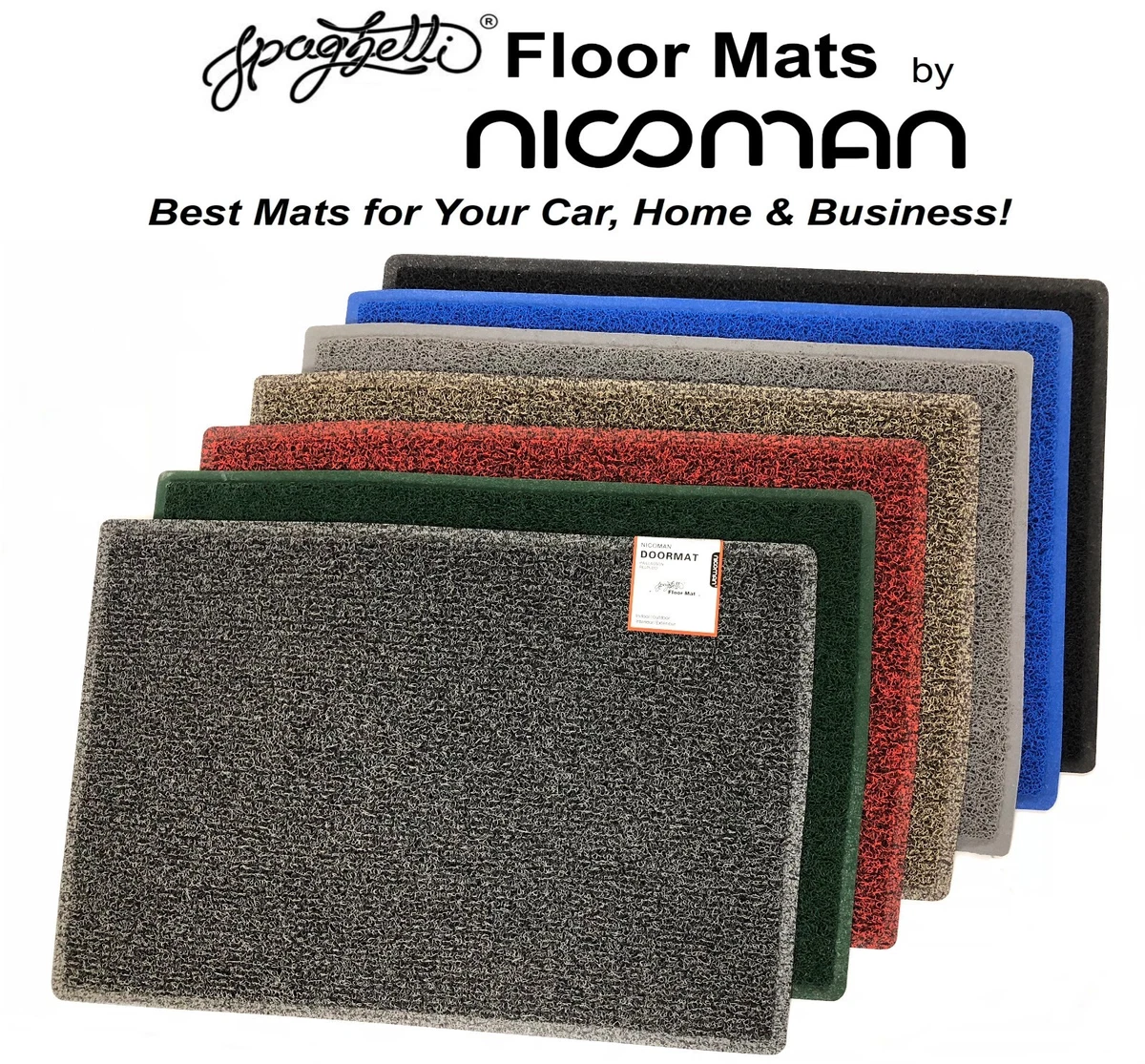 Large Door Mats, Heavy Duty Washable Welcome Mats for Indoor & Outdoor Use