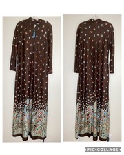 Vintage Montgomery Ward Robe House Dress Loungewear Sm