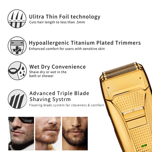 Mens Professional Rechargeable Electric Shaver Trimmer Razor For Hair Beard Gift - Picture 7 of 14