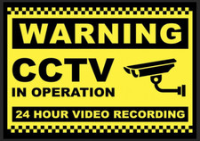 WARNING CCTV METAL SIGN OUTDOORS SURVEILLANCE HOME OFFICE SECURITY FENCE GIFT