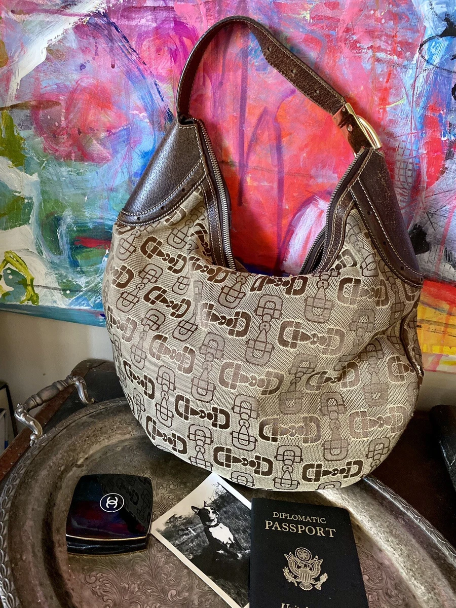 Pretty Vintage GUCCI Horsebit Hobo Shoulder Bag Purse Bag Designer  Accessory GG