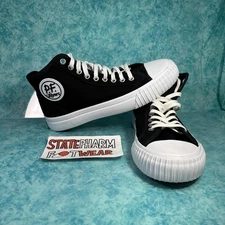 PF Flyers Cener Hi Women's Black Canvas High Top Retro Shoes Sneakers Size 8.5