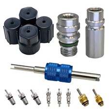 Air Conditioning Valve Core Kit  A/C R12 Cap  System Seal Kits