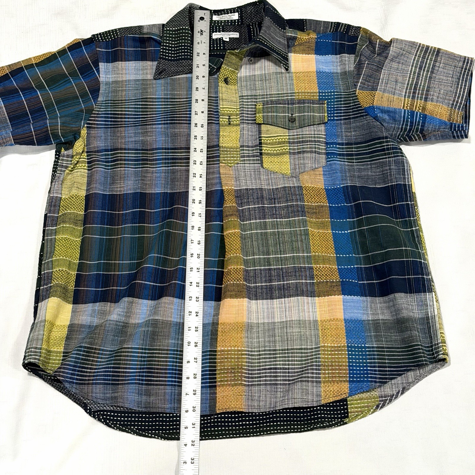 Engineered Garments Pullover Checkered Short Slee… - image 6