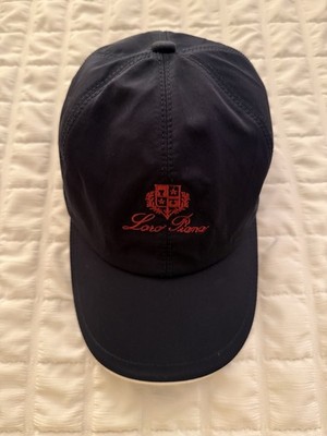 Loro Piana Storm System Microfiber Baseball Cap Men s Large Navy Blue