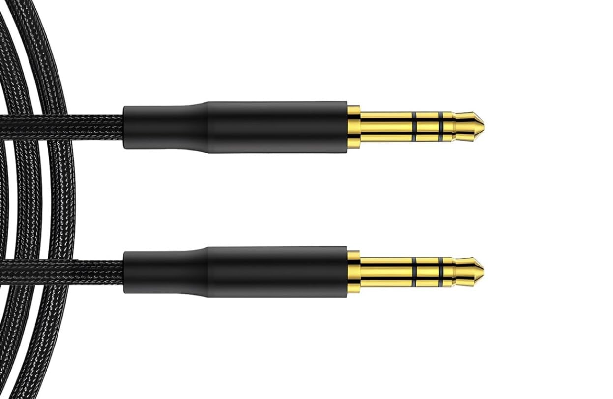 Ultra-Strong AUX Cable 1M – Braided 3.5Mm Lead Mini Jack Male to Male Audio Cabl