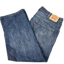 Levis 569 Jeans 40x28 Mens Blue Baggy Loose Straight Vintage Denim Western